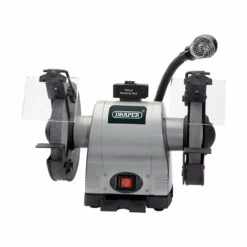 Draper 5097 200mm Heavy Duty Bench Grinder With Worklight (550W)
