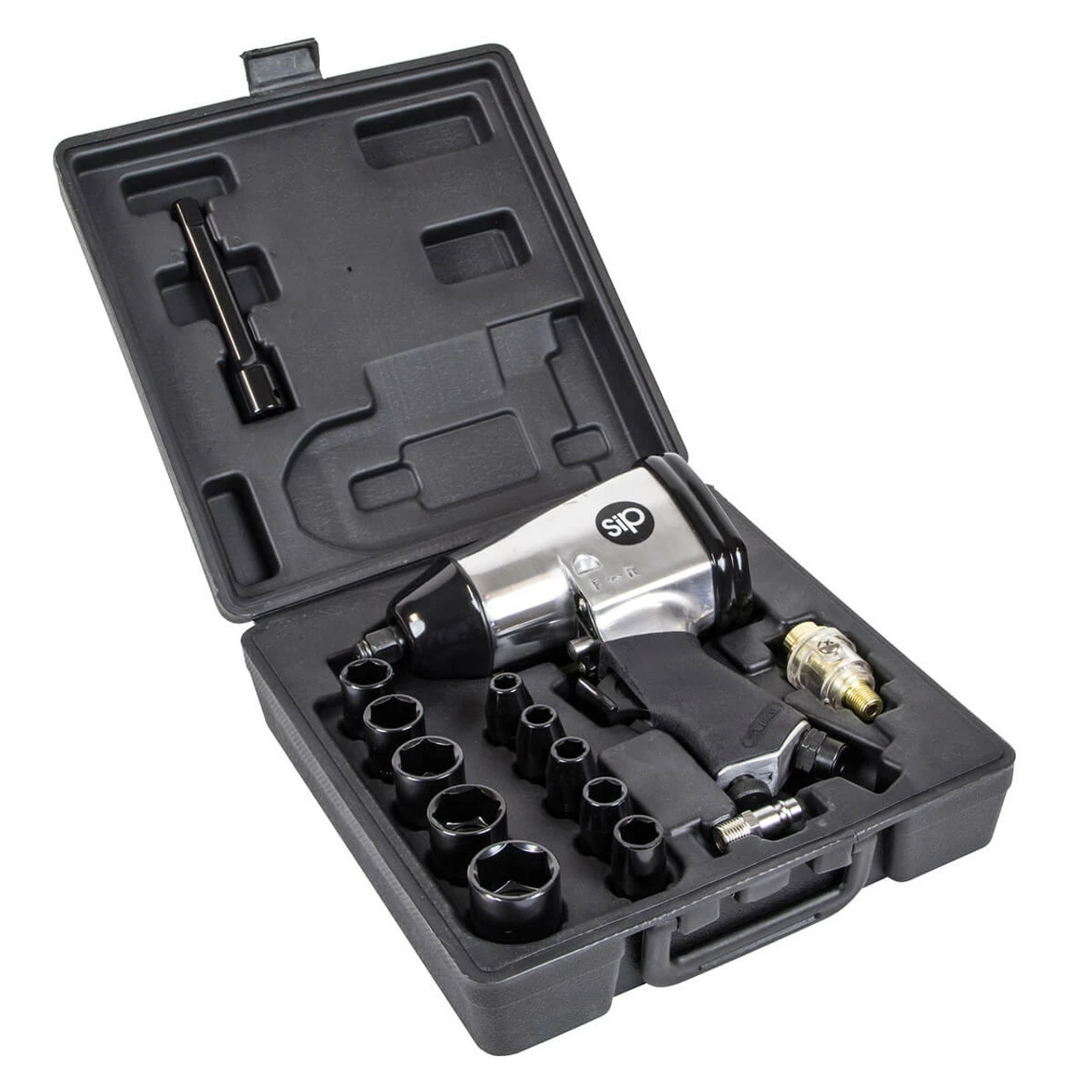 SIP 06792 1/2" 17pc Air Impact Wrench Kit