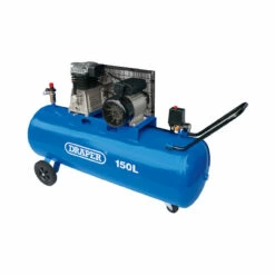 Draper 55305 150L Wheeled Belt-Driven Air Compressor 13A 2.2kW