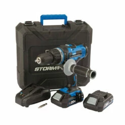 Draper 89523 Storm Force 20V Combi Drill With 2x 2.0Ah Batteries And Charger