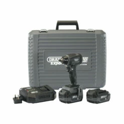 Draper 98963 XP20 20V Brushless 250Nm 3/8" Impact Wrench With 2x 4.0Ah Batteries