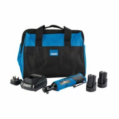 Draper 99716 Storm Force 10.8V Power Interchange Reversible Ratchet Kit With 2x 1.5Ah Batteries