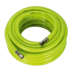 Sealey AHFC15 Air Hose High Visibility 15m X Ø8mm With 1/4"BSP Unions