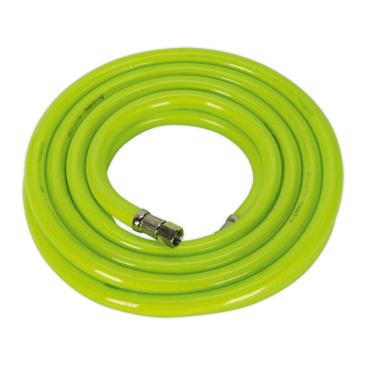Sealey AHFC538 Air Hose High Visibility 5m X Ø10mm With 1/4"BSP Unions