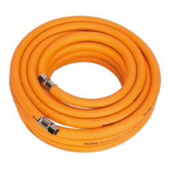 Sealey AHHC1038 Air Hose 10m X Ø10mm Hybrid High Visibility With 1/4"BSP Unions