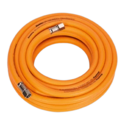 Sealey AHHC10 Air Hose 10m X Ø8mm Hybrid High Visibility With 1/4"BSP Unions