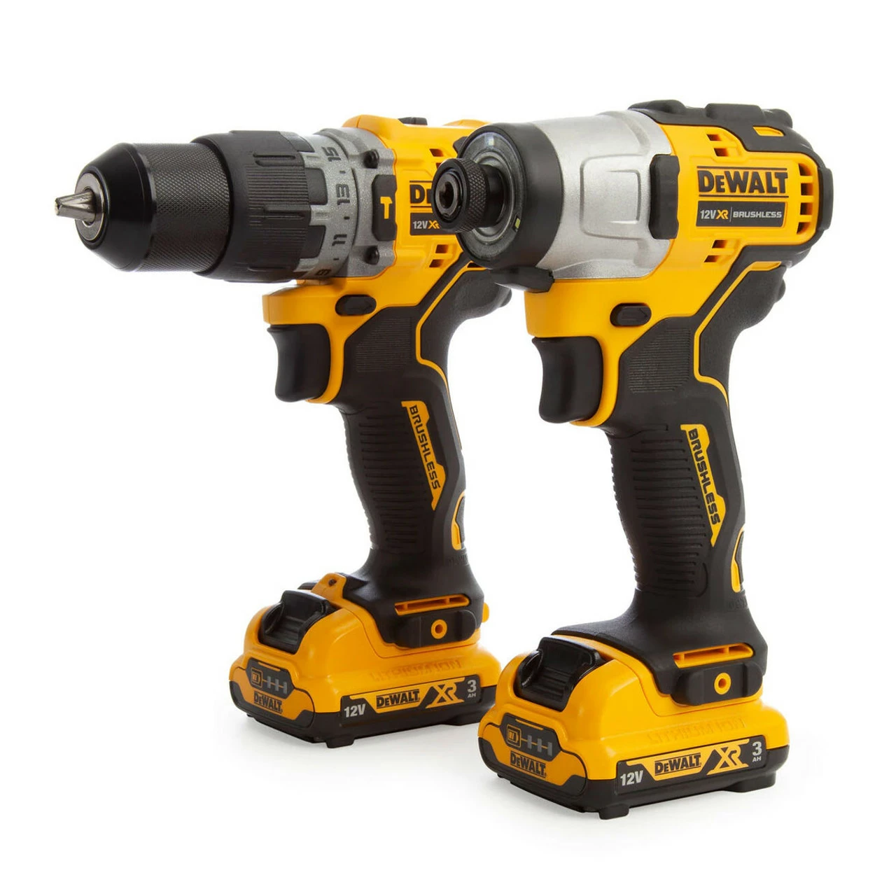 DeWalt DCK2111L2T 12V Brushless Combi Impact Twin Pack With 2x 3.0Ah Batteries - Image 2