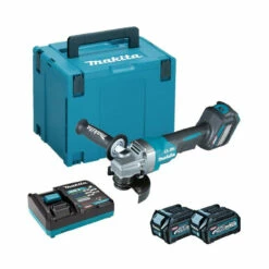Makita GA028GD201 40V Max XGT 115mm Brushless Angle Grinder With 2x 2.5Ah Batteries