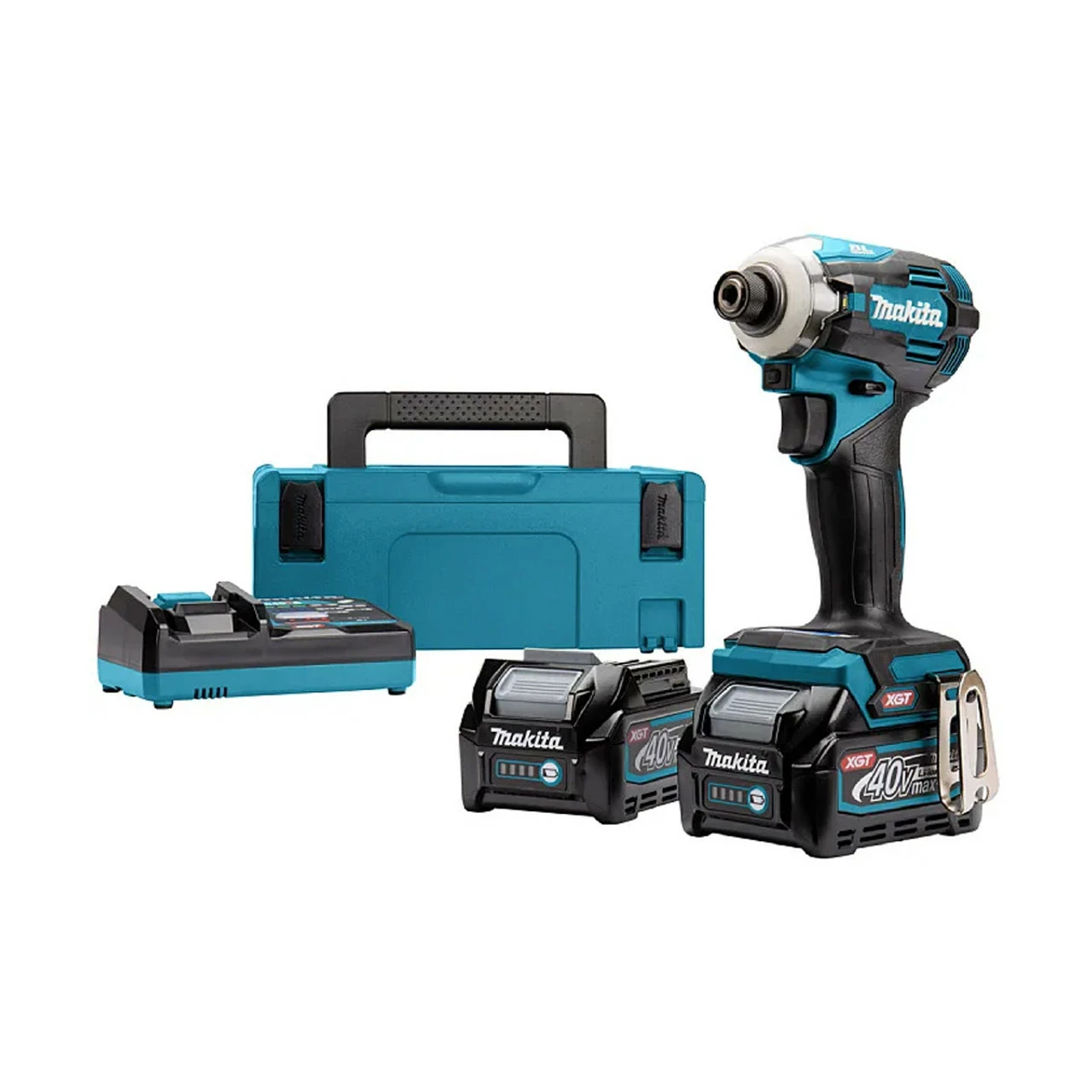 Makita TD001GD201 40V Max XGT Brushless Impact Driver With 2x 2.5Ah Batteries - Image 2