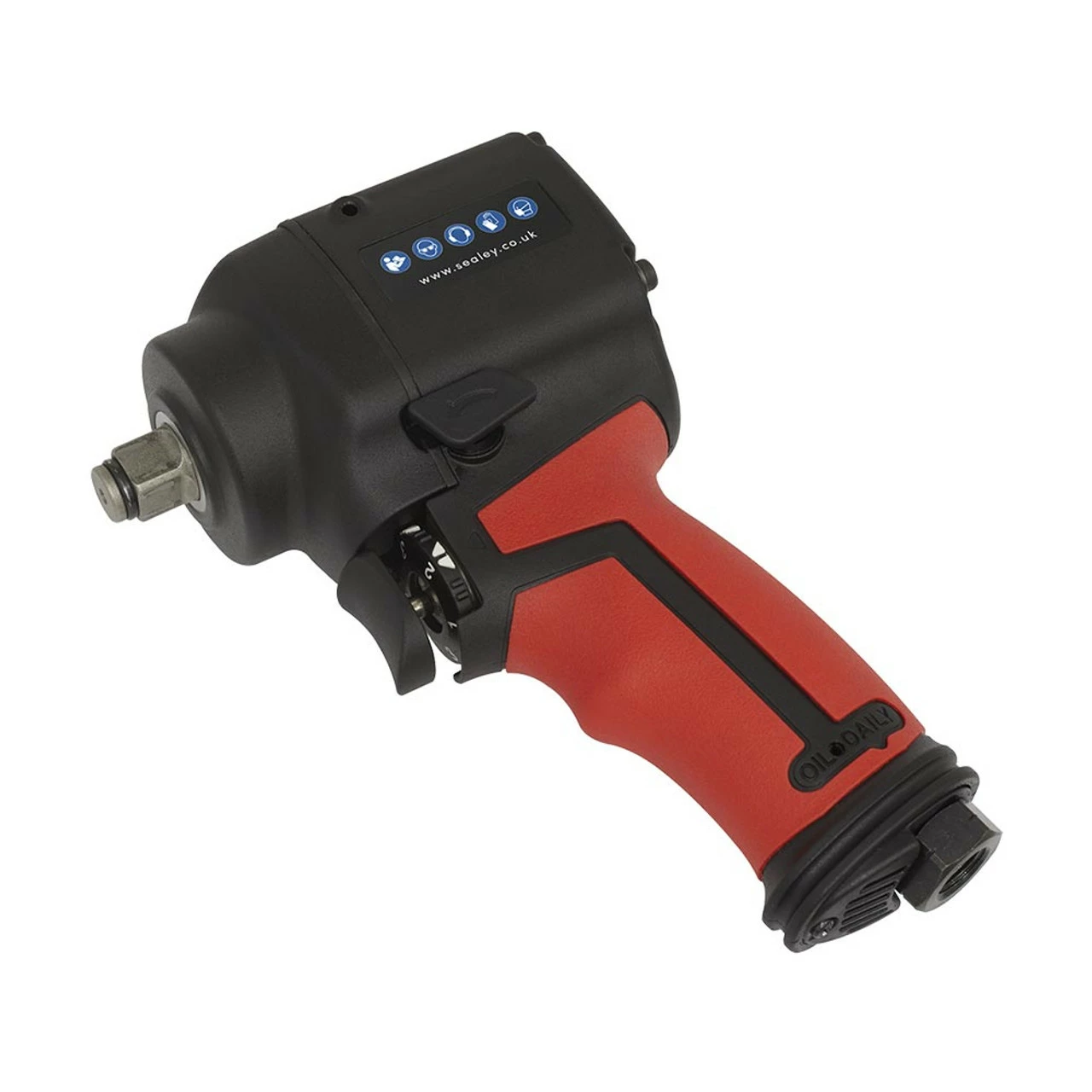Sealey SA6002S Air Impact Wrench 1/2"Sq Drive Stubby Twin Hammer
