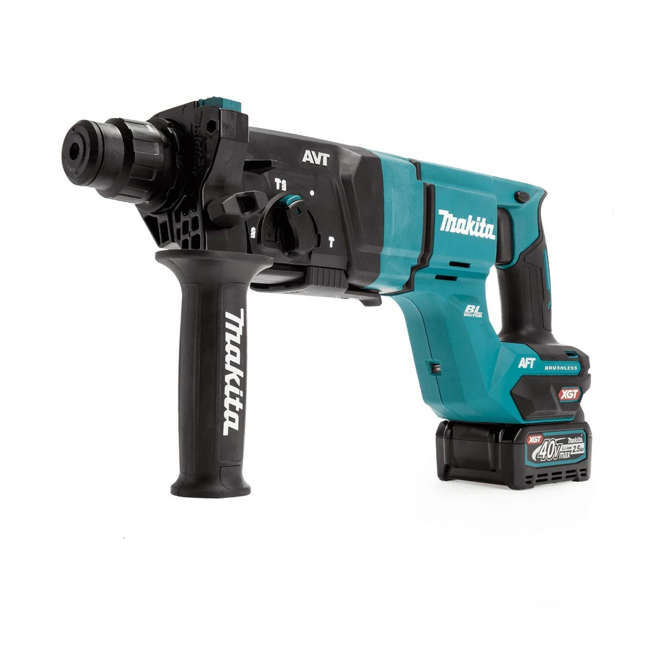 Makita HR007GD201 40V Max XGT SDS+ Rotary Hammer Drill With 2x 2.5Ah Batteries - Image 3