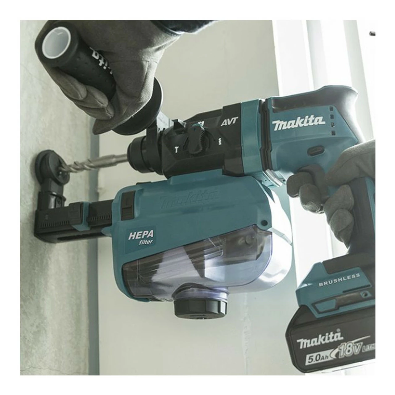 Makita DHR182ZJ LXT 18V Brushless SDS+ Rotary Hammer With A Carry Case (Body Only) - Image 3