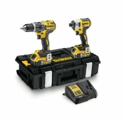 DeWalt DCK266P2 18V XR Brushless Combi Drill & Impact Driver Twin Pack With 2x 5.0Ah Batteries