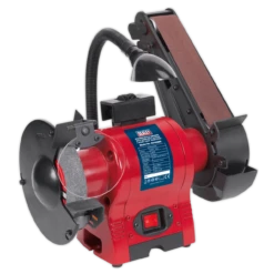 Sealey BG150BS 150mm Bench Grinder With 50mm Belt Sander & Work Light 250W 230V