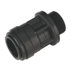 Sealey CAS22SA Straight Adaptor 22mm 3/4"BSP Pack Of 2 (John Guest Speedfit® - PM012216E)