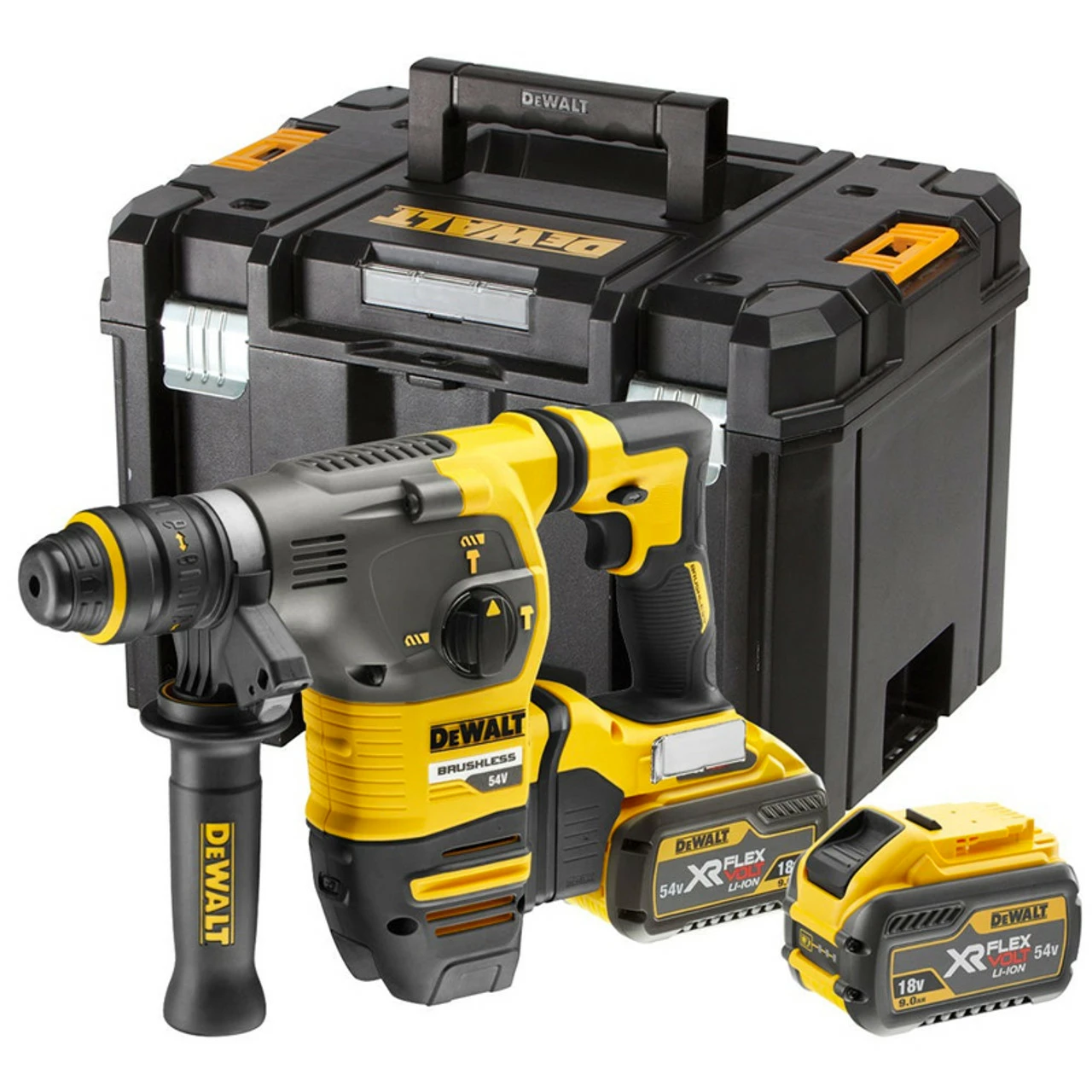DeWalt DCH334X2-GB 54V XR FlexVolt 3-Mode SDS+ Rotary Hammer Drill In TSTAK Box