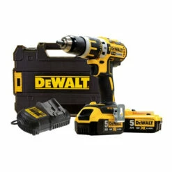DeWalt DCD795P2 18V XR Brushless Combi Drill With 2x 5.0Ah Batteries