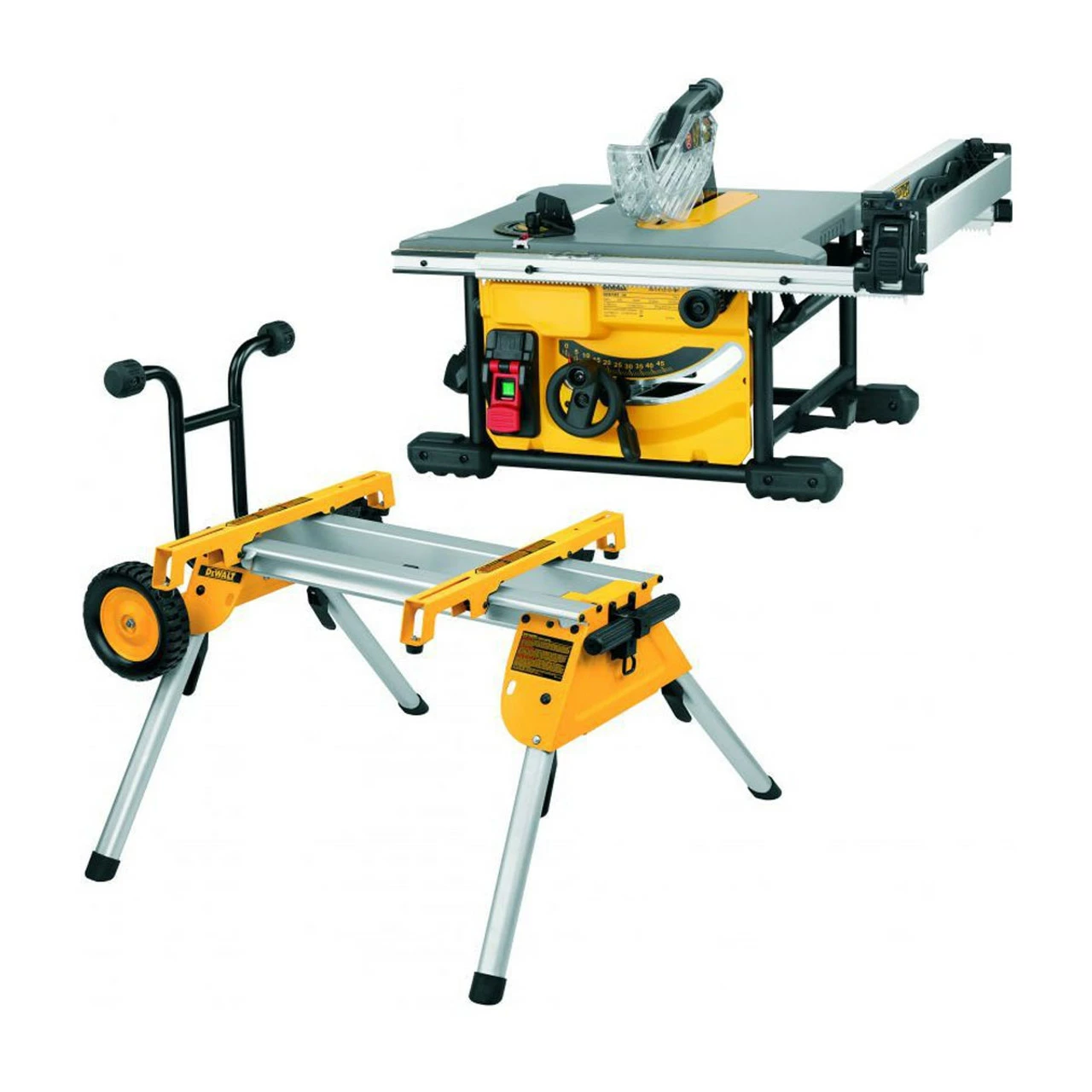 DeWalt DWE7485 210mm Compact Table Saw 1850W 240V & DE7400 Saw Stand