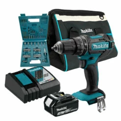 Makita DHP482Z LXT 18V Cordless 2 Speed Combi Drill Bundle With 1x 3.0Ah Battery