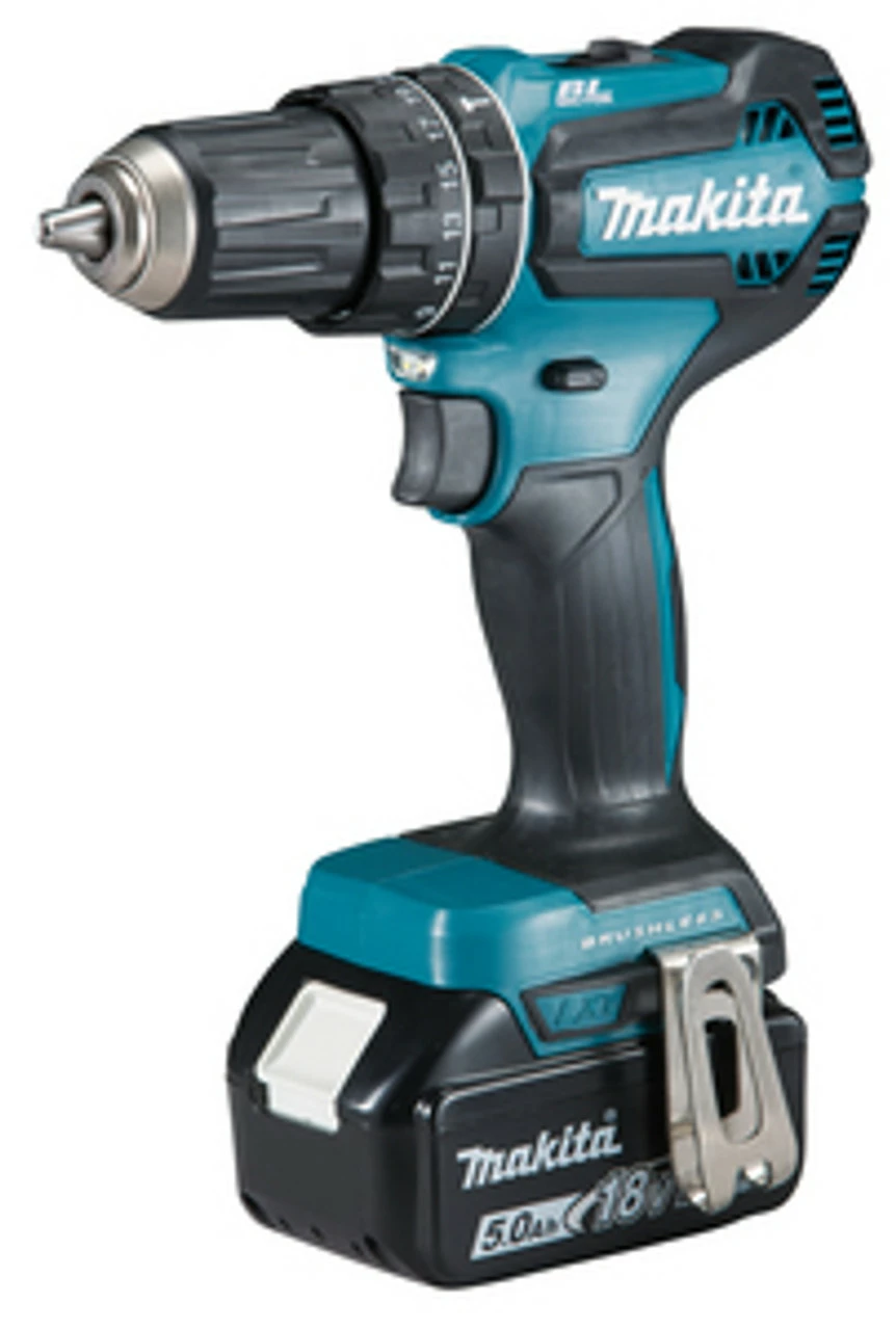 Makita DHP485STX5 18V LXT Brushless Combi Drill With 1x 5.0Ah Battery + 101pc Accessory Kit - Image 3