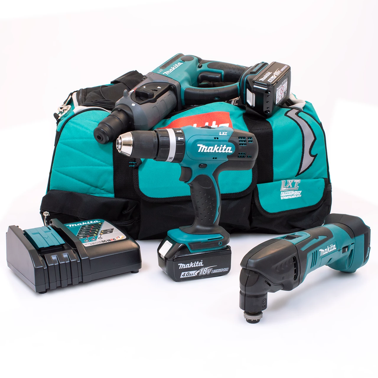 Makita M35 18V 3 Piece Kit With 2x 4.0Ah Batteries