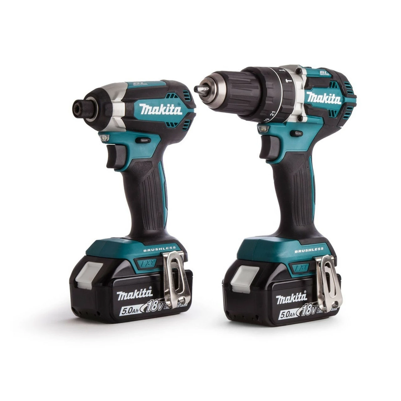 Makita DLX2180TJ 18V Brushless Drill & Driver Twin Kit With 2x 5.0Ah Batteries - Image 2