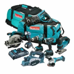 Makita LXT 18V 8 Piece Cordless Power Tool Kit With 3x 3.0Ah Batteries