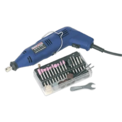 Sealey E540 Multipurpose Rotary Tool 135W 230V & Engraver Kit 40pc