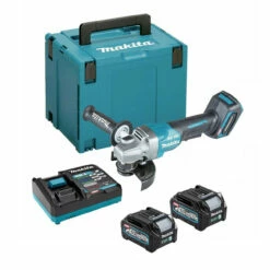 Makita GA013GD201 40V Max XGT Brushless 125mm Angle Grinder With 2x 2.5Ah Battery