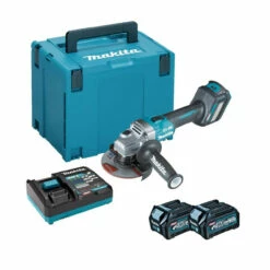 Makita GA023GD201 40V Max XGT 125mm Brushless Angle Grinder With 2x 2.5Ah Batteries