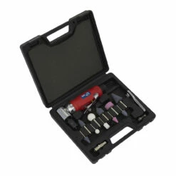 Sealey GSA675 Air Die Grinder 90° Angle Kit 15pc