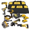 DeWalt 18V 7 Piece Power Tool Kit With 3x 2.0Ah Batteries