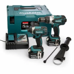 Makita DLX2145TJ LXT 18V Cordless Combi & Impact Twin Pack With 2x 5.0Ah Batteries