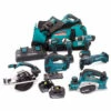 Makita DLX6068PT93 18V 9 Piece Kit With 5x 5.0Ah Batteries