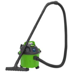 Sealey PC102HV Vacuum Cleaner Wet & Dry 10L 1000W 230V - Hi-Vis Green