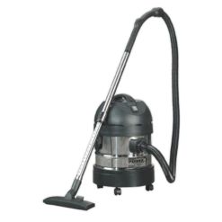 Sealey PC200SD Vacuum Cleaner Industrial Wet & Dry 20L 1250W 230V Stainless Drum