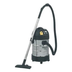 Sealey PC300SDAUTO Vacuum Cleaner Industrial 30L 1400W 230V Stainless Drum Auto Start