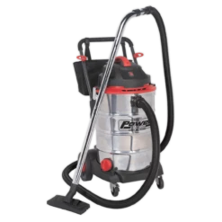 Sealey PC460 Vacuum Cleaner Wet & Dry 60L Stainless Drum 1600W 230V