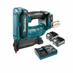 Makita PT001GD201 40V Max XGT Brushless PIN Nailer With 2x 2.5Ah Batteries