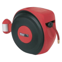 Sealey SA823 Air Hose Reel Auto-Rewind Control 20m Ø10mm ID - Rubber Hose