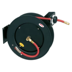 Sealey SA841 Retractable Air Hose Metal Reel 15m Ø10mm ID Rubber Hose