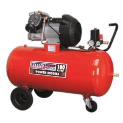 Sealey SAC10030 Compressor 100L V-Twin Direct Drive 3hp