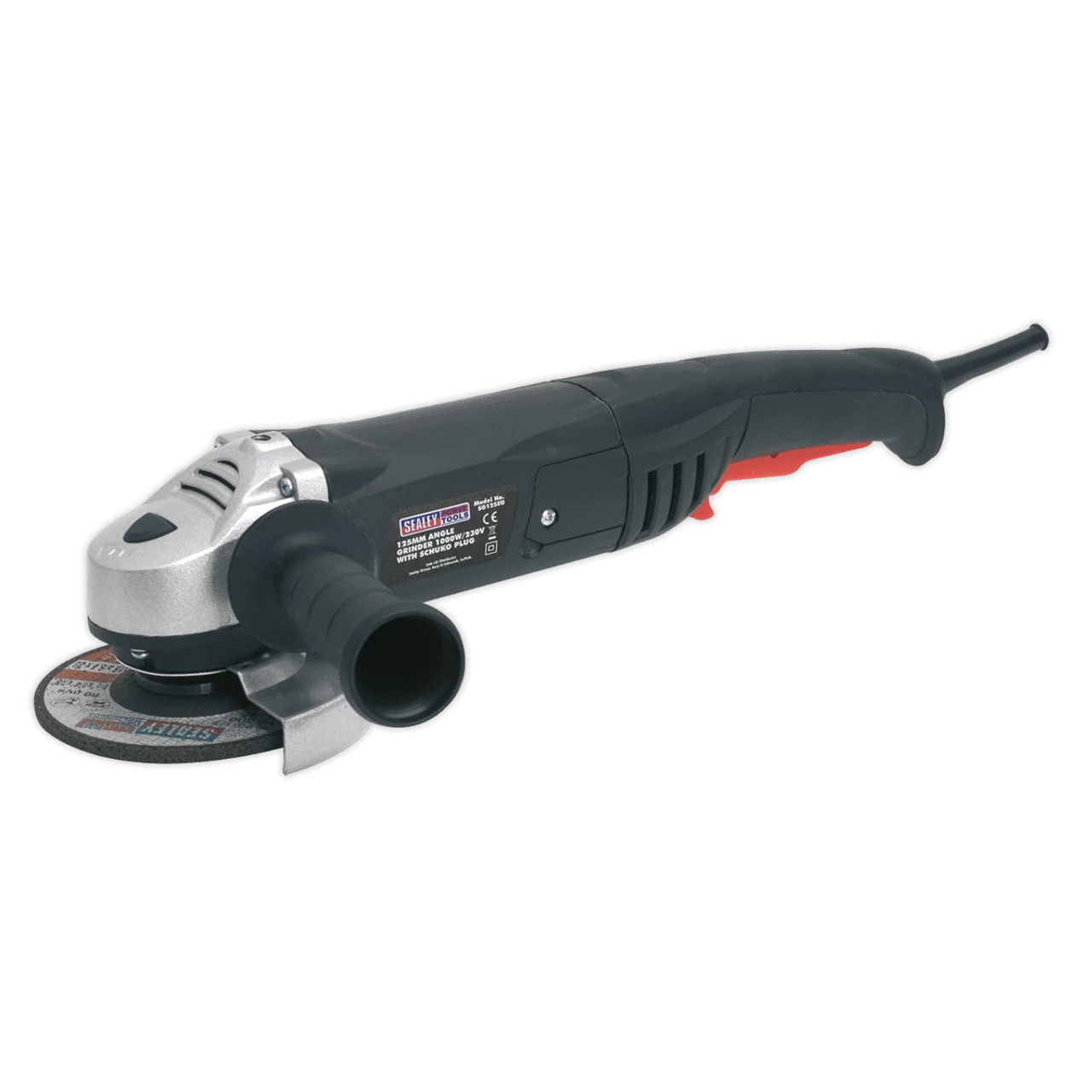 Sealey SG125EU 125mm Angle Grinder 1000W 230V With Schuko Plug