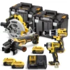 DeWalt TDKIT4x4 18V 4 Piece Kit With 3x 4.0Ah Batteries