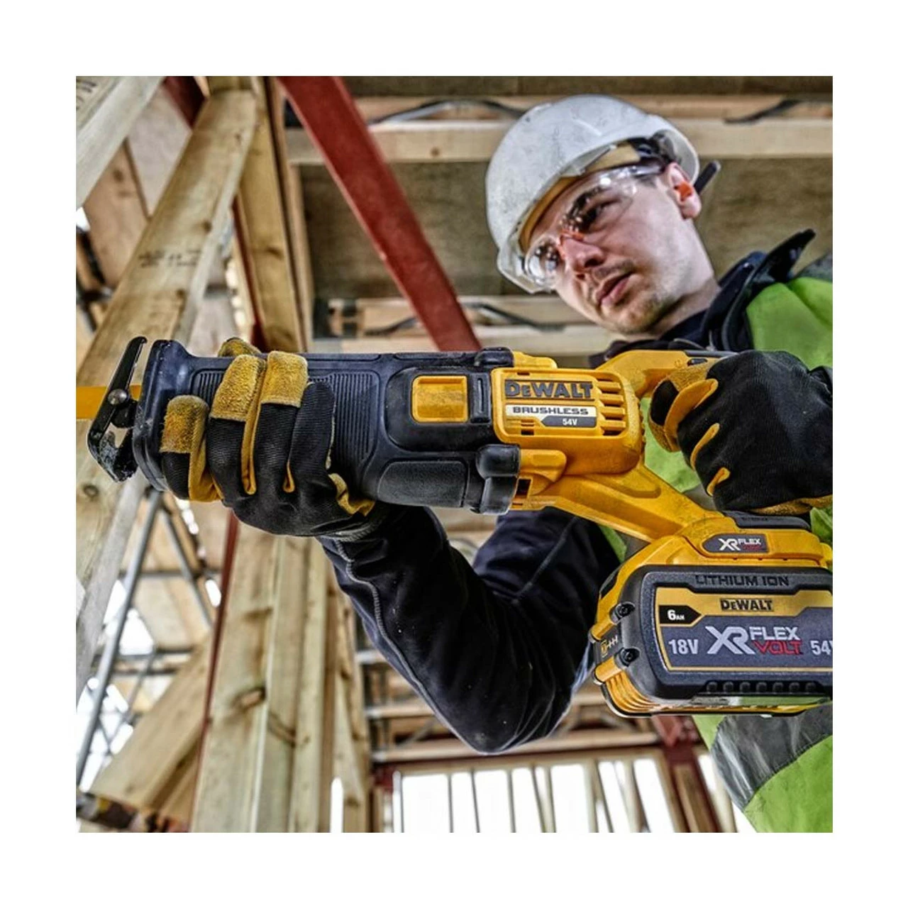 DeWalt DCS389T2-GB 54V XR FlexVolt Reciprocating Saw With 2x 6.0Ah Batteries - Image 6