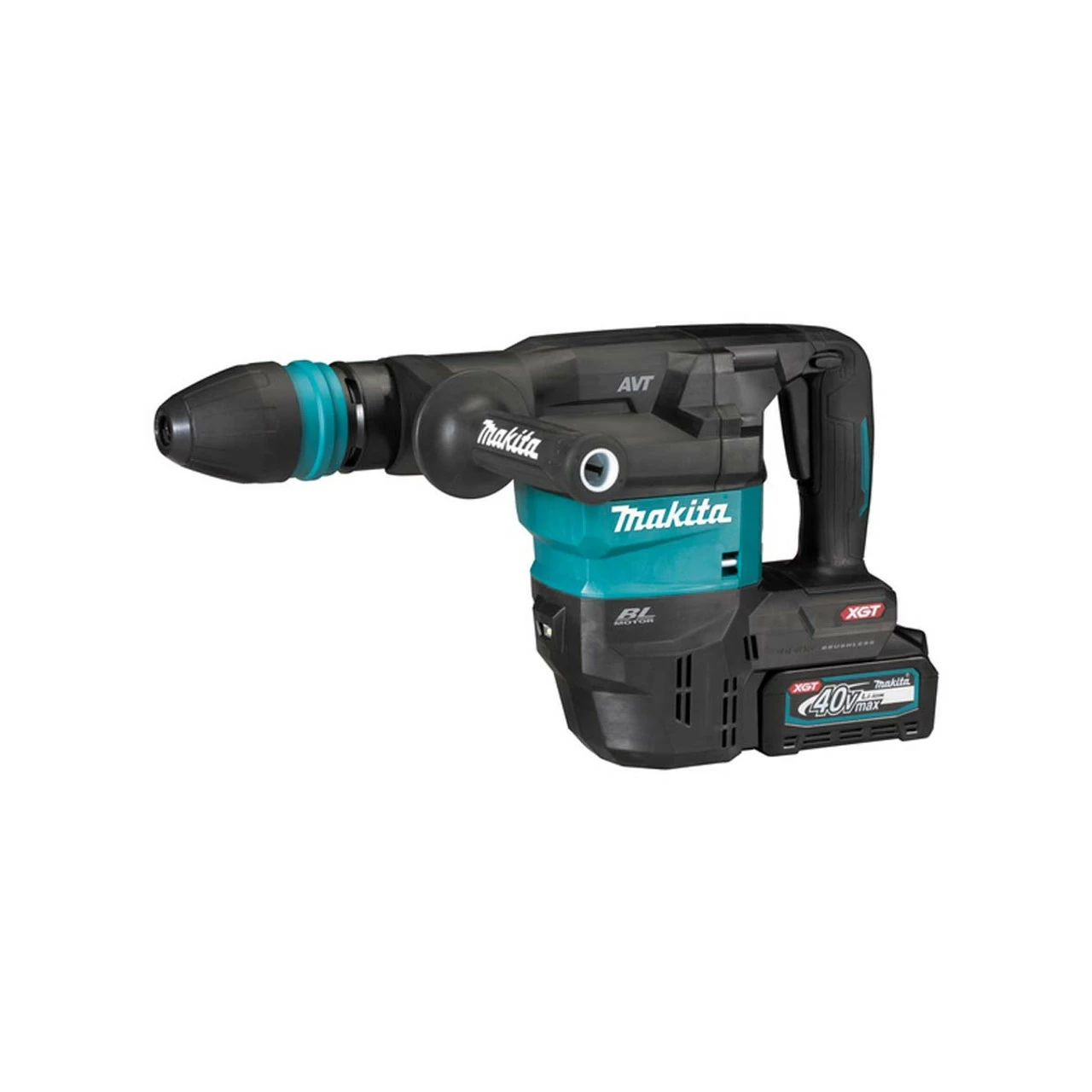 Makita HM001GD202 40V Max XGT Brushless SDS Max Demolition Hammer With 2x 2.5Ah Batteries - Image 2