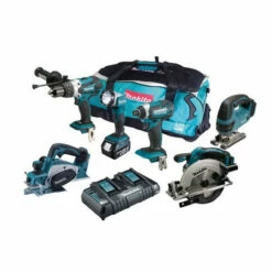 Makita DLX6067PT LXT 18V Cordless 6 Piece Tool Kit With 3x 5.0Ah Batteries