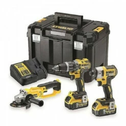 DeWalt DCK383P2T 18V XR 3 Piece Cordless Tool Kit With 2x 5.0Ah Batteries