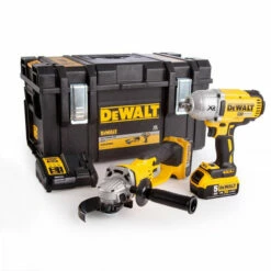 DeWalt DCK269P2 18V Impact Wrench & Angle Grinder Twin Pack With 2x 5.0Ah Batteries