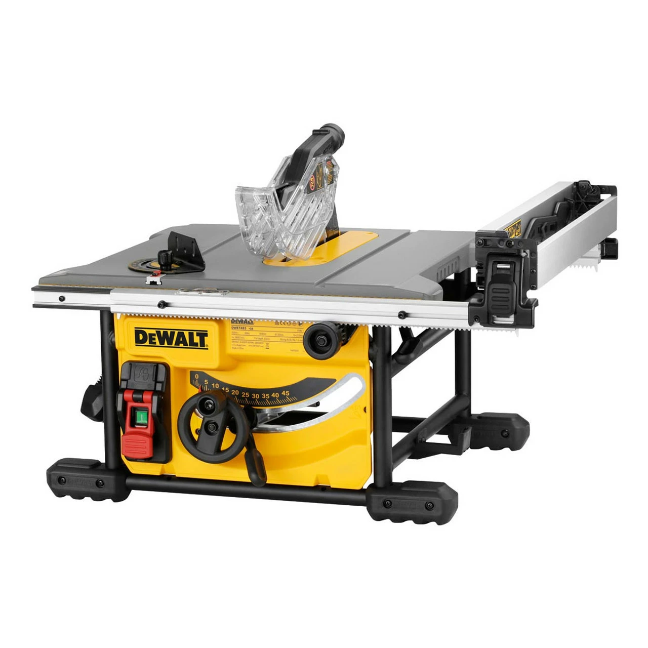 DeWalt DWE7485 210mm Compact Table Saw 1850W 240V & DE7400 Saw Stand - Image 3